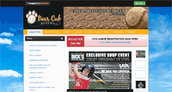 Desktop Screenshot of bearcubbaseball.com