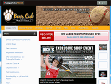 Tablet Screenshot of bearcubbaseball.com